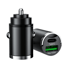 Kompaktes Kfz-Ladegerät mit USB-A und USB-C – unterstützt Schnellladen – Carmediaeurope.com
