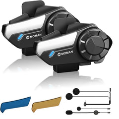 Motorrad Bluetooth-Intercom (2 Stk.) | 1000 m Reichweite 