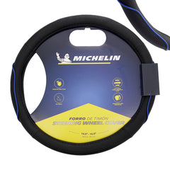 Lenkradbezug M 36,8–39,4 cm in Schwarz und Blau