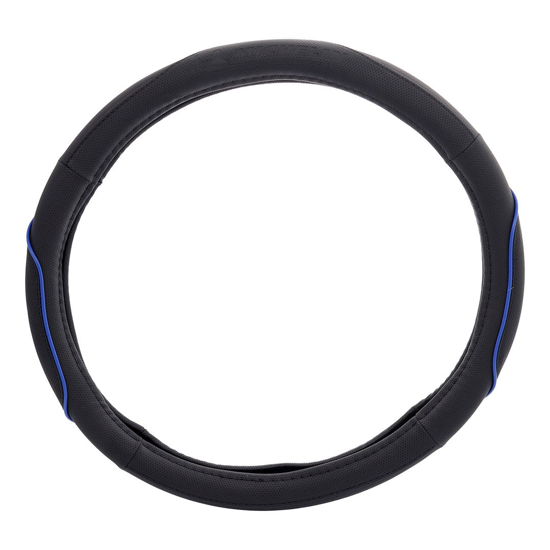 Schwarz-blauer Lenkradbezug in Größe M